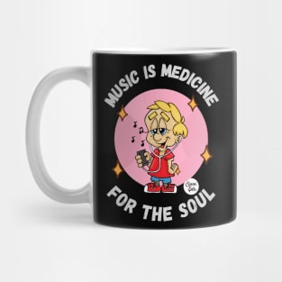 Music is Medicine for the Soul Fritts Cartoons Mug